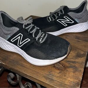 New Balance Black and Gray Athletic Shoes | Size 1